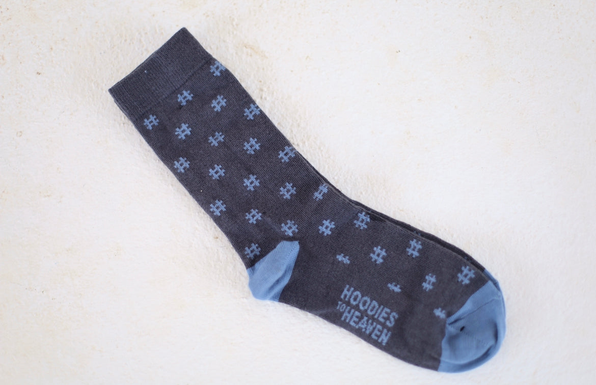 Grey Impact Steps Socks