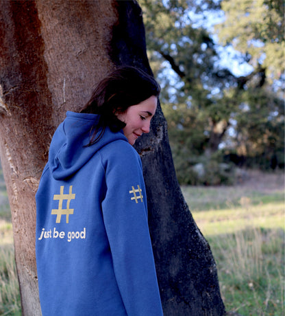 Sudadera azul &quot;just be good&quot;